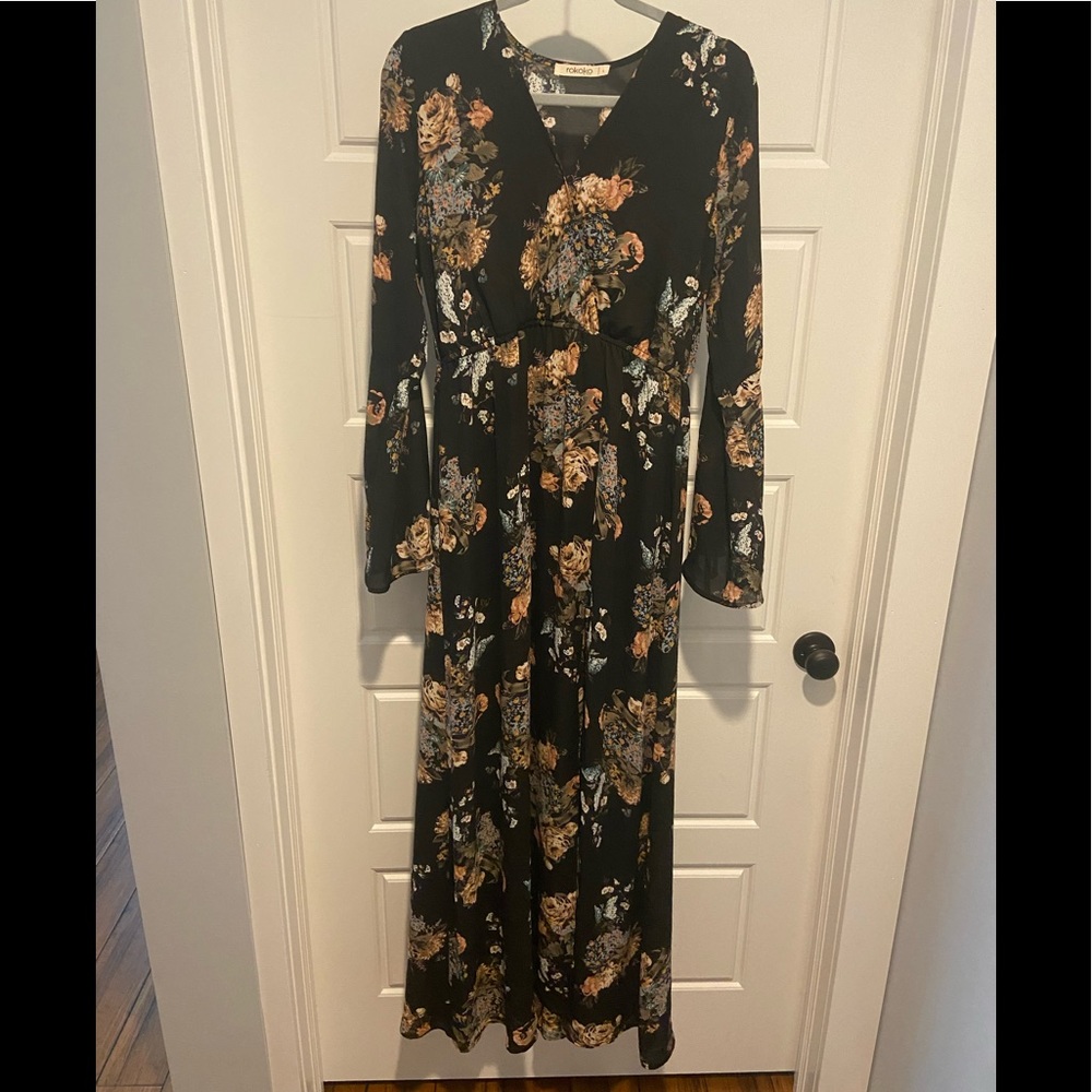 TALL length open sleeve dress